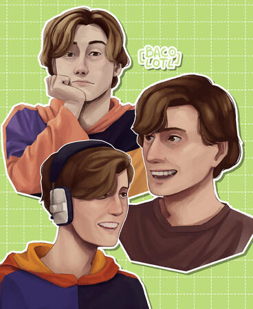 Campbell Bain portrait studies (Takin' Over The Asylum)